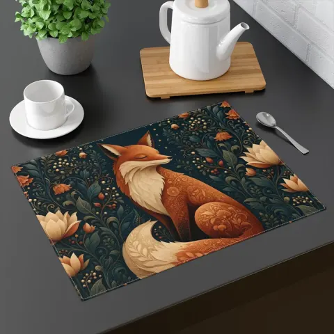 Folk Art Fox Placemat