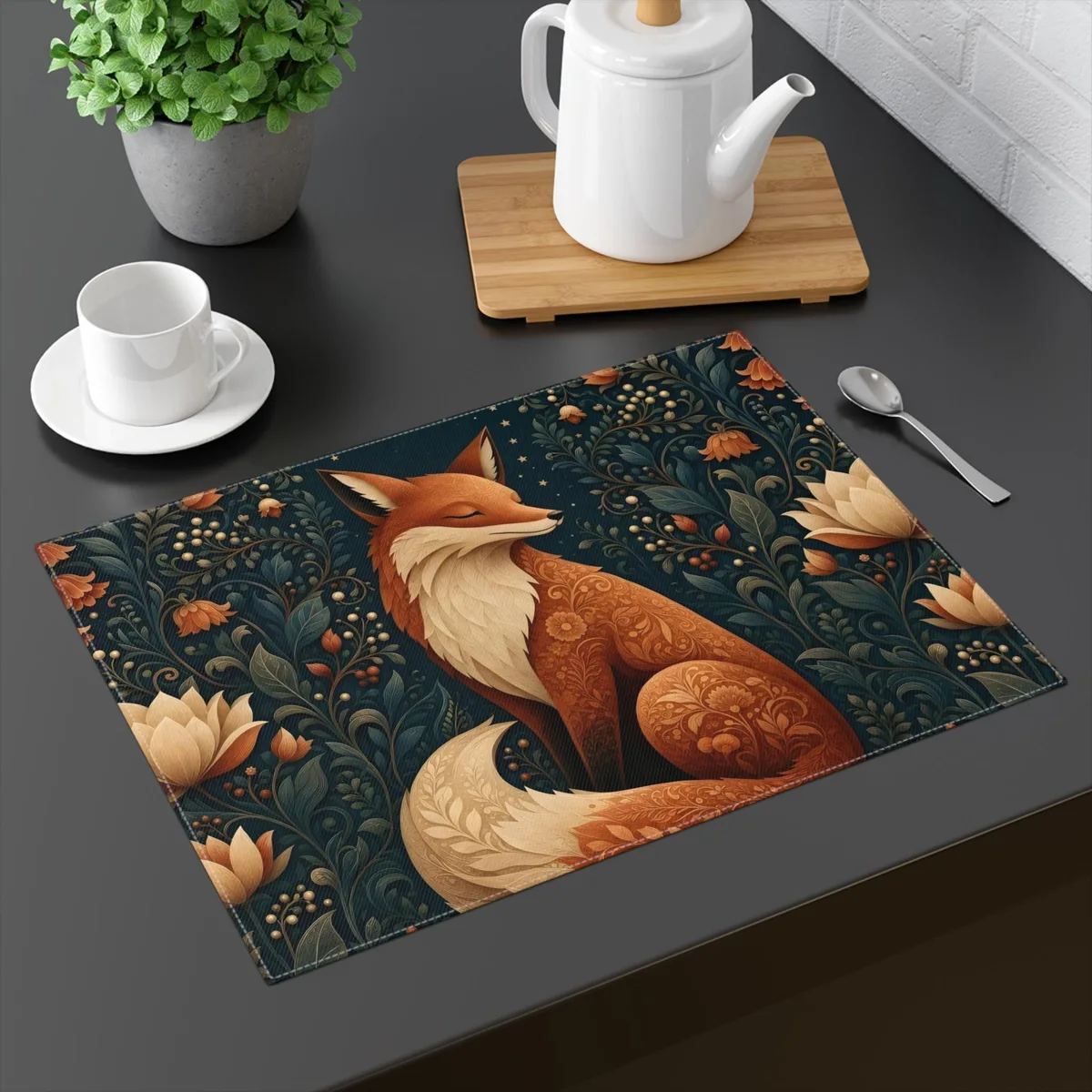 Folk Art Fox Placemat