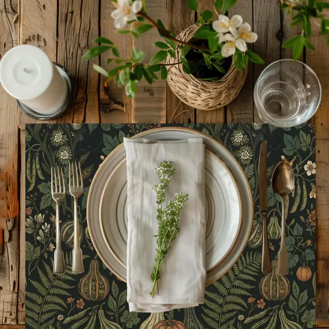 Garden Placemat Vegetable Garden Table Decor, view 2