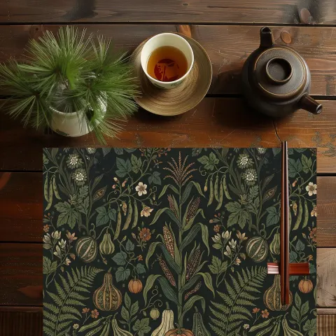 Garden Placemat Vegetable Garden Table Decor, view 3