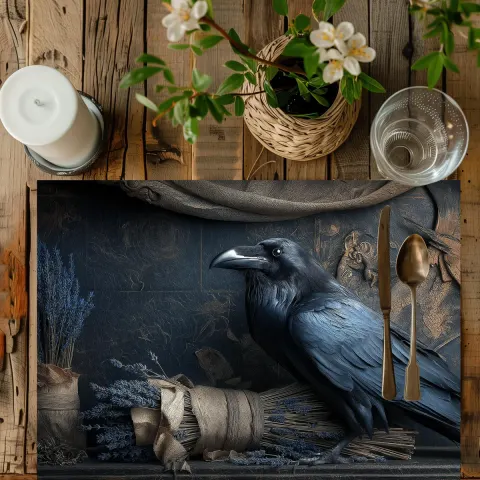 Lavender Crow Placemat