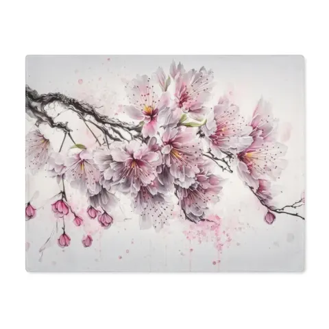 Blooming Japanese Cherry Blossom Placemats, view 3
