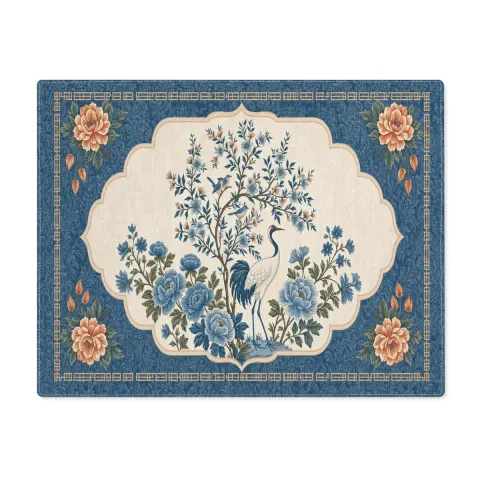 Vintage Crane Floral Placemat, view 2