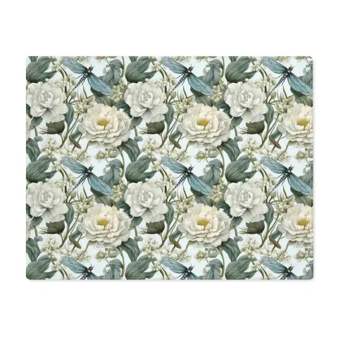 William Morris Inspired Floral Dragonfly Dining Table Placemat, view 3