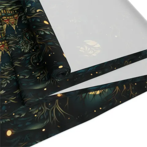 Fantasy Celtic Tree and Moon Table Runner, view 3