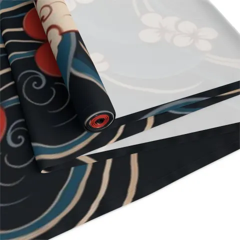 Japanese Floral Table Runner, view 3