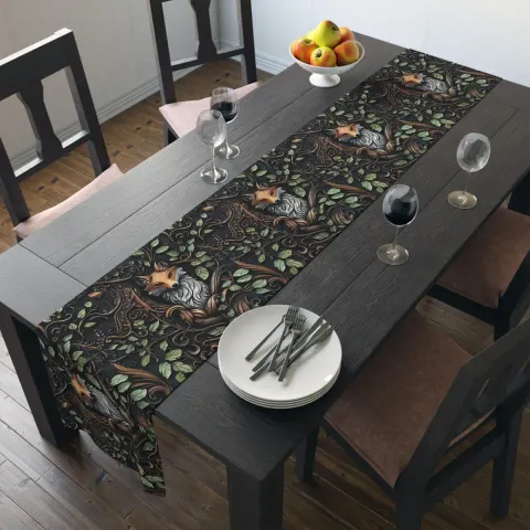 Medieval Forest Fox Table Runner, view 2