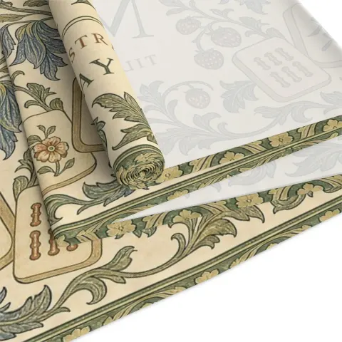 Vintage Botanical Floral Table Runner, view 3