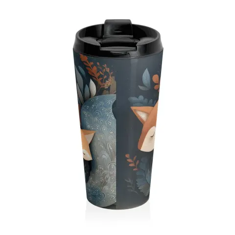 Blue Fox Stainless Steel Tumbler: 20oz Insulated Travel Cup Travel Mug, view 3