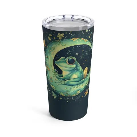 Green Frog Tumbler Travel Mug, view 2