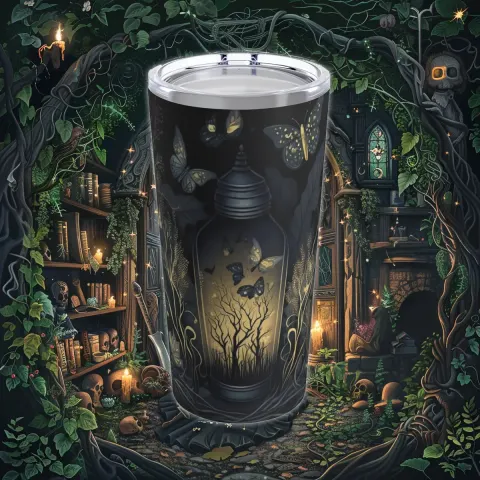 Dark Cottagecore Tumbler Travel Mug