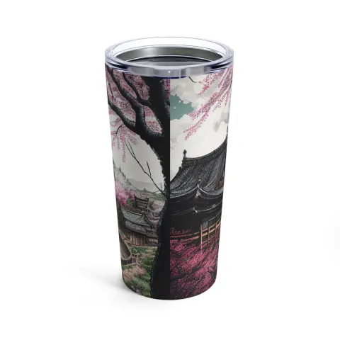 Japanese Art Tumbler 20oz Travel Mug, view 3