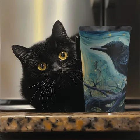 Timeless Crow Tumbler Travel Mug