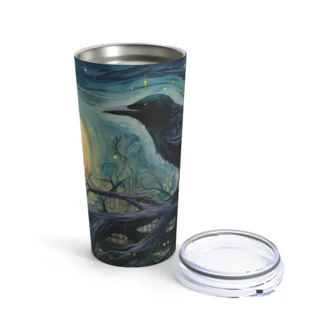 Timeless Crow Tumbler Travel Mug, view 3