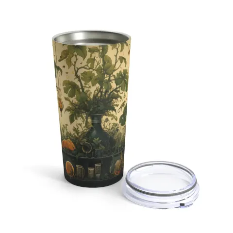 Witchy Botanical Plants and Potions Tumbler Travel Mug, view 2